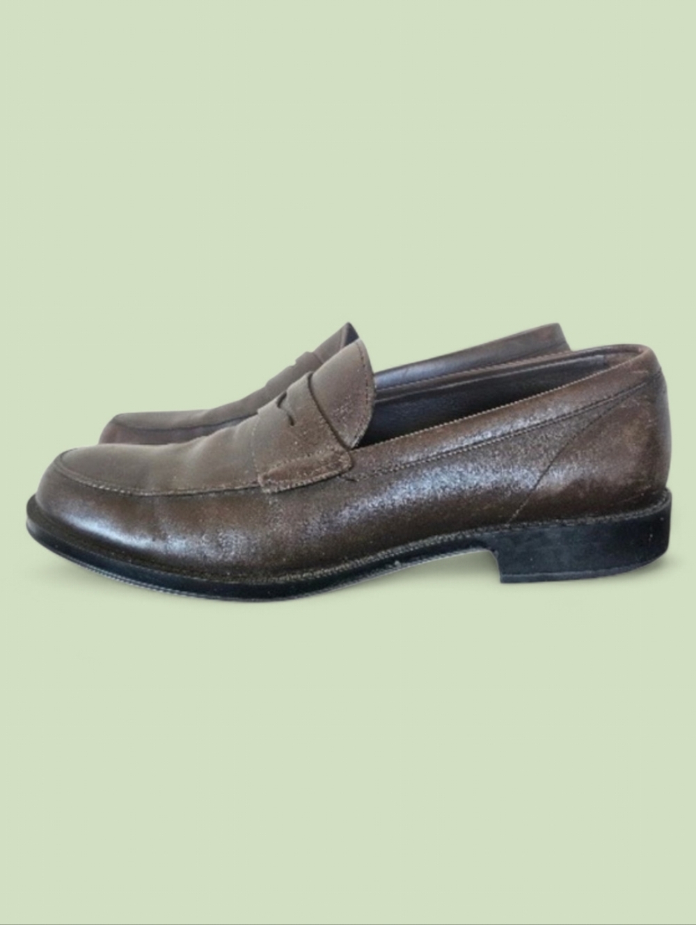 TOD'S Chocolate Brown Soft Leather Old Money Quiet Luxury Loafers sz 10